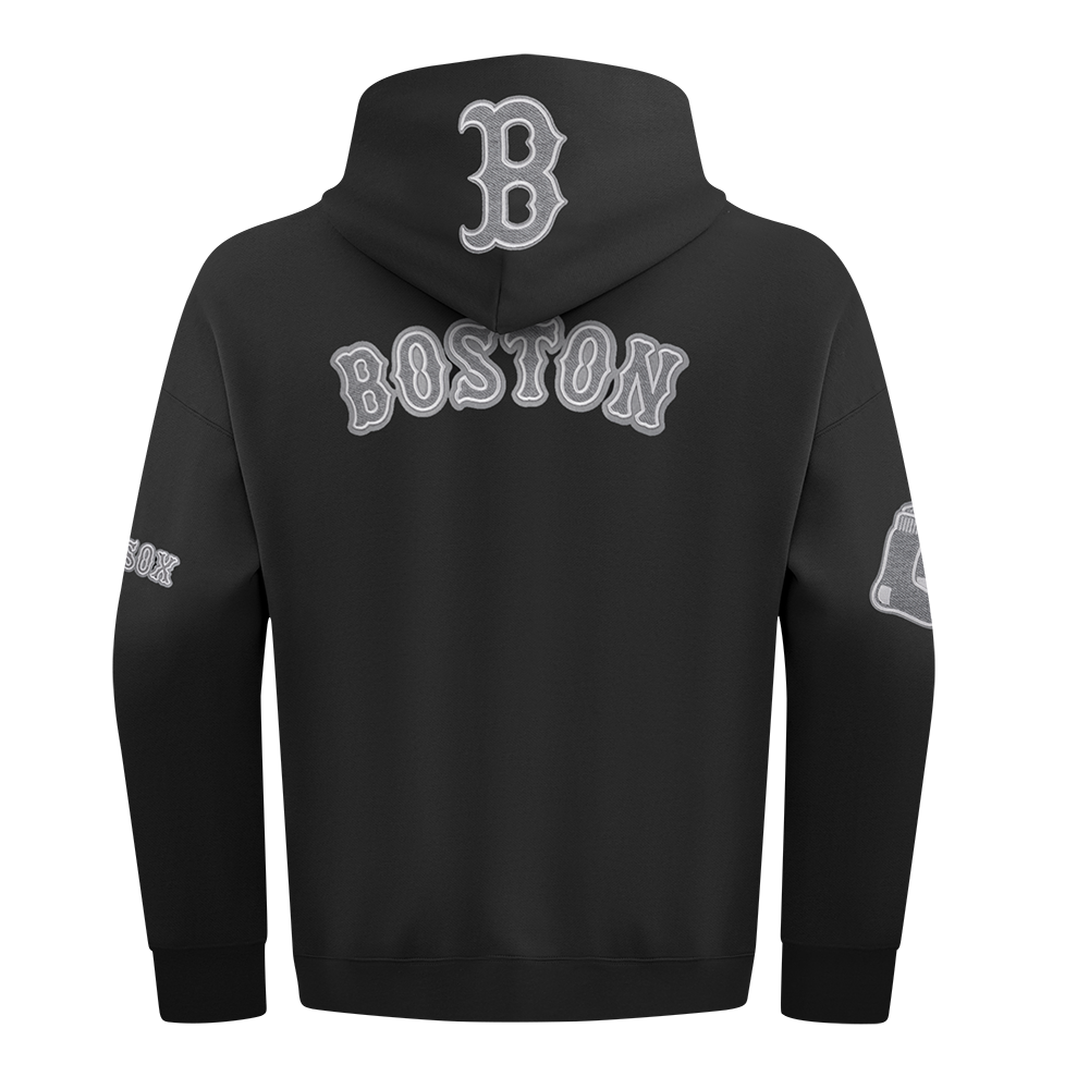 Pro Standard MLB Reverse French Terry Drop Shoulder Hoodie Boston Red Sox Black