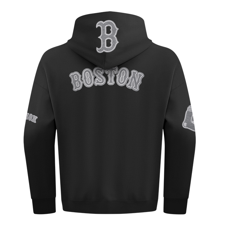 Pro Standard MLB Reverse French Terry Drop Shoulder Hoodie Boston Red Sox Black