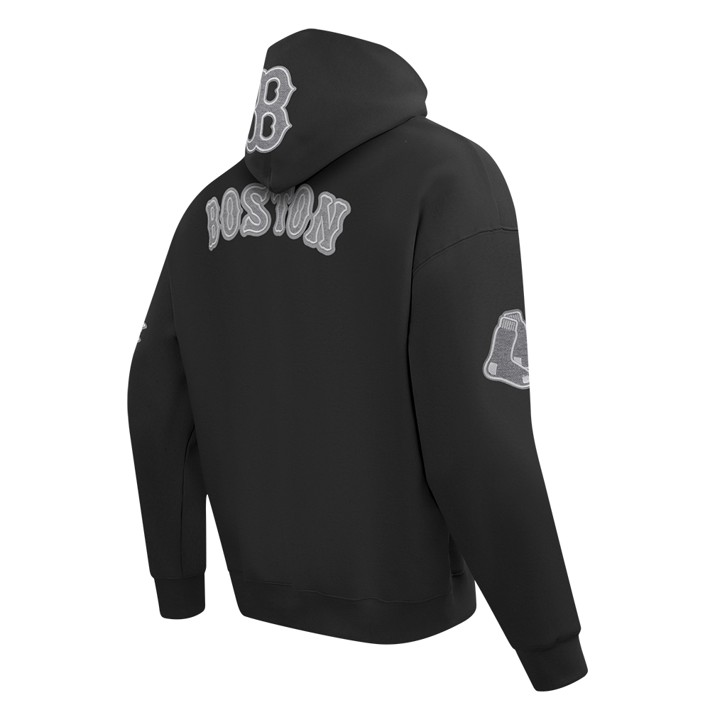 Pro Standard MLB Reverse French Terry Drop Shoulder Hoodie Boston Red Sox Black