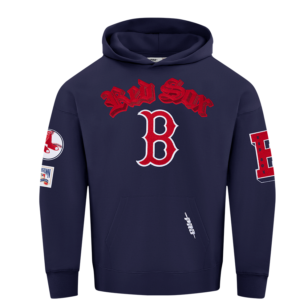 Pro Standard MLB Best Of Drop Shoulder Hoodie Boston Red Sox Midnight Navy