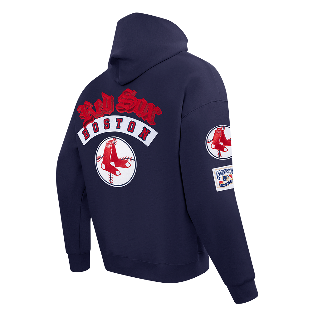 Pro Standard MLB Best Of Drop Shoulder Hoodie Boston Red Sox Midnight Navy