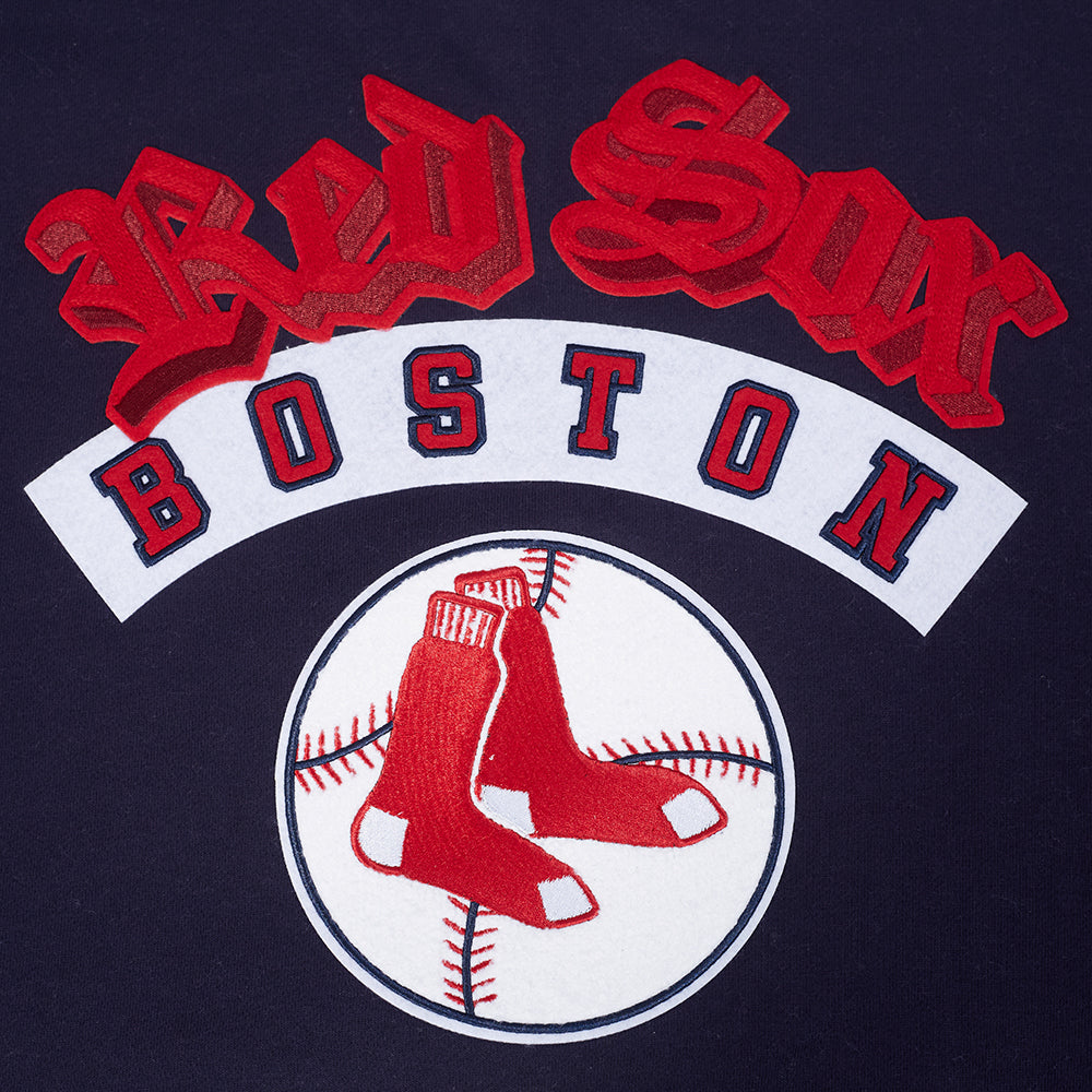 Pro Standard MLB Best Of Drop Shoulder Hoodie Boston Red Sox Midnight Navy