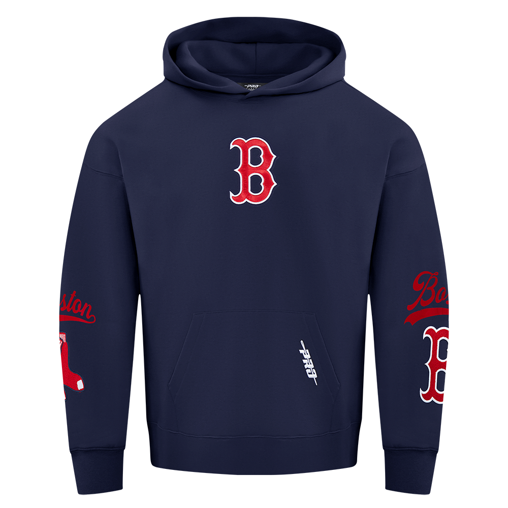 Pro Standard MLB Living Large Drop Shoulder Hood Boston Red Sox Navy