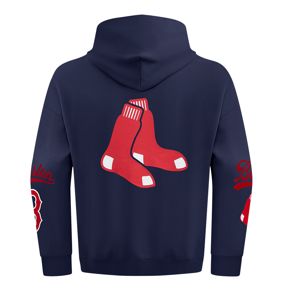 Pro Standard MLB Living Large Drop Shoulder Hood Boston Red Sox Navy