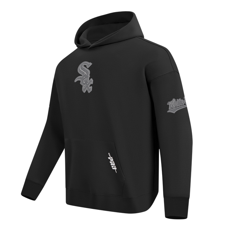 Pro Standard MLB Reverse French Terry Drop Shoulder Hoodie Chicago White Sox Black