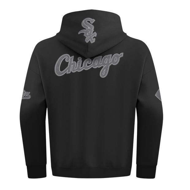 Pro Standard MLB Reverse French Terry Drop Shoulder Hoodie Chicago White Sox Black