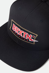 Brixton Lightning Snapback Black