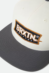 Brixton Lightning Snapback Off White/Charcoal