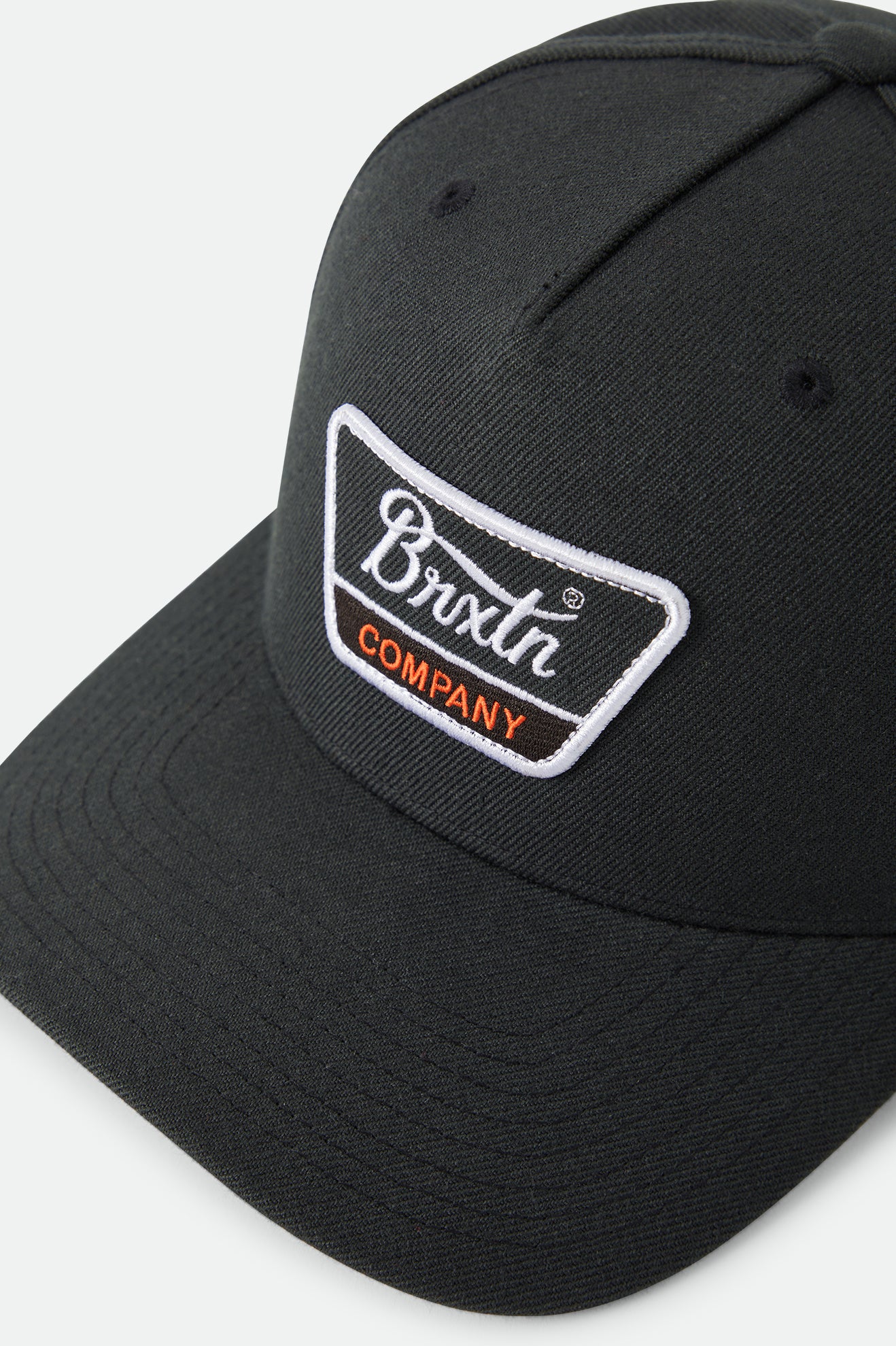 Brixton Linwood C MP Snapback Black/Orange/White