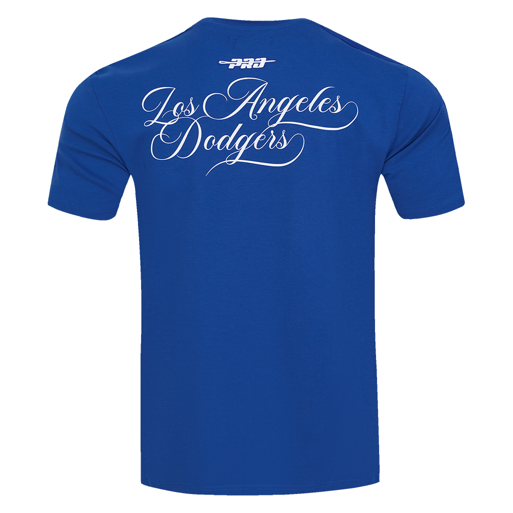 Pro Standard MLB Sugar Skull Stripped Tee Los Angeles Dodgers Royal Blue