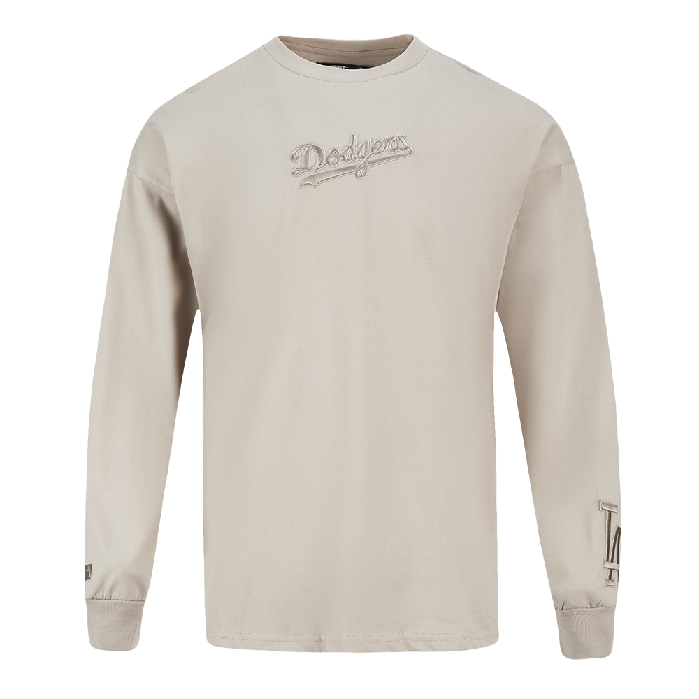 Pro Standard MLB Wingspan Drop Shoulder Longsleeve Tee Los Angeles Dodgers Taupe