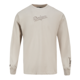 Pro Standard MLB Wingspan Drop Shoulder Longsleeve Tee Los Angeles Dodgers Taupe