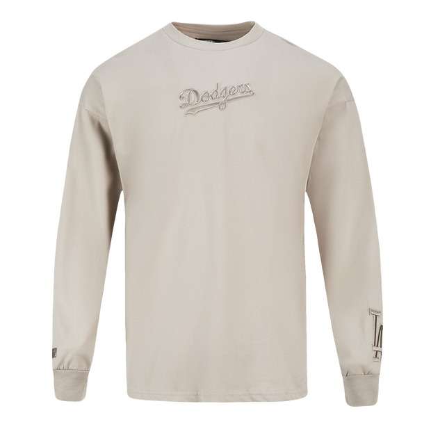 Pro Standard MLB Wingspan Drop Shoulder Longsleeve Tee Los Angeles Dodgers Taupe