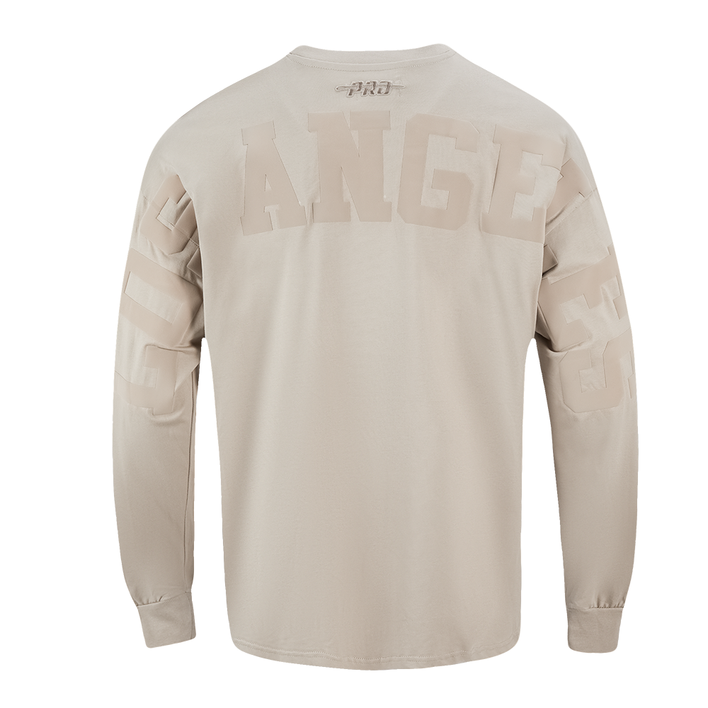 Pro Standard MLB Wingspan Drop Shoulder Longsleeve Tee Los Angeles Dodgers Taupe