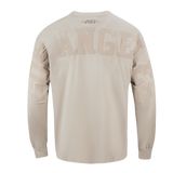 Pro Standard MLB Wingspan Drop Shoulder Longsleeve Tee Los Angeles Dodgers Taupe