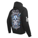 Pro Standard MLB Eternal Skull Drop Shoulder Hoodie Los Angeles Dodgers Black