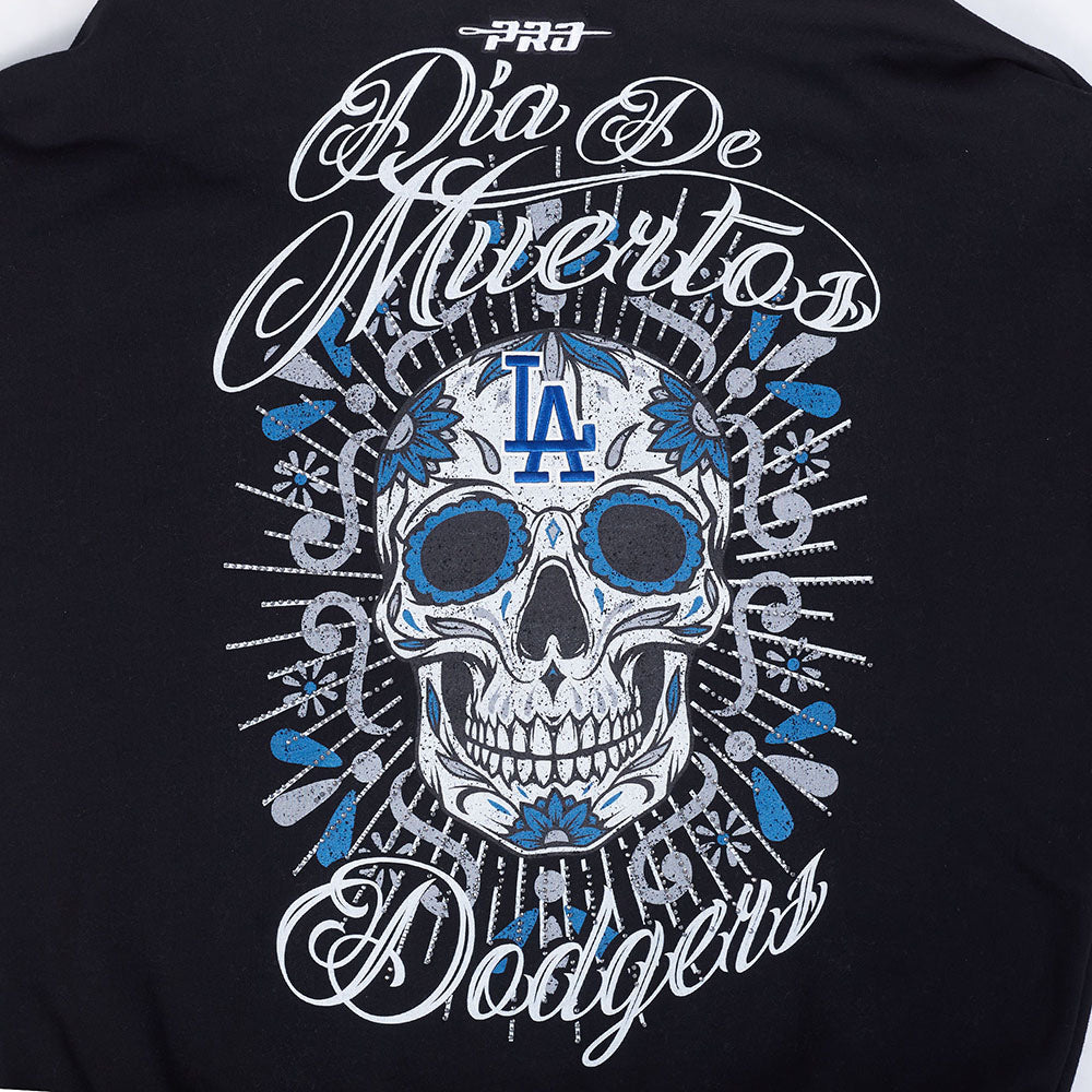 Pro Standard MLB Eternal Skull Drop Shoulder Hoodie Los Angeles Dodgers Black