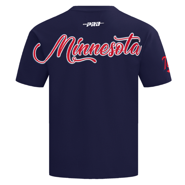 Pro Standard MLB City Signature Drop Shoulder Tee Minnesota Twins Midnight Navy