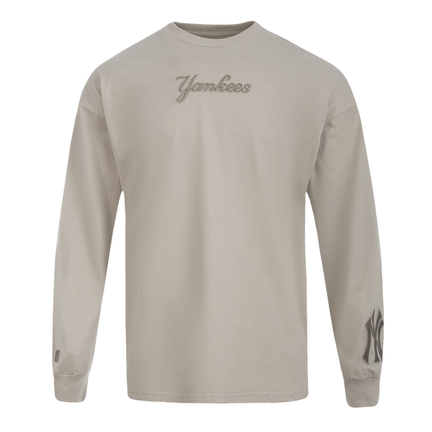 Pro Standard MLB Wingspan Drop Shoulder Longsleeve Tee New York Yankees Taupe