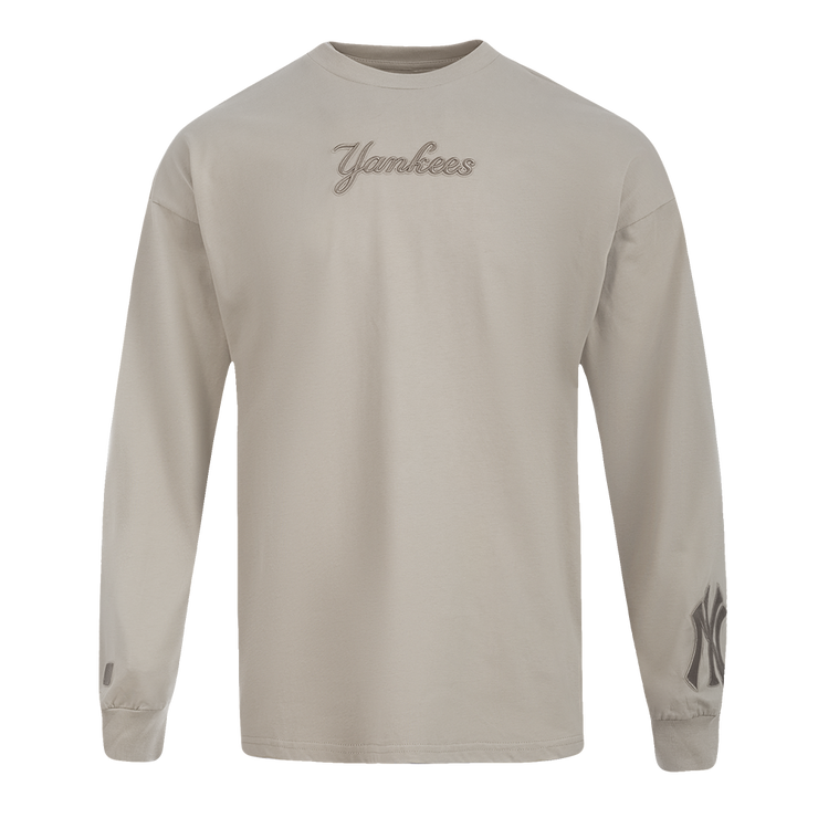 Pro Standard MLB Wingspan Drop Shoulder Longsleeve Tee New York Yankees Taupe
