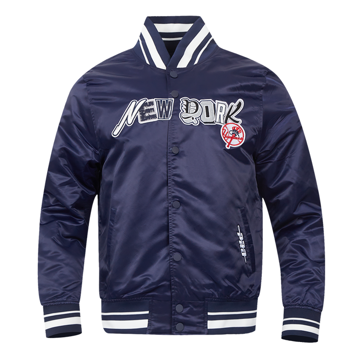 Pro Standard MLB City Ransom Satin Jacket New York Yankees Midnight Navy