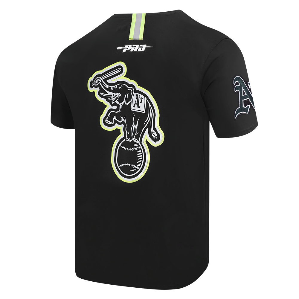 Pro Standard MLB Under The Lights Hi-Vis Tee Oakland Athletics Black