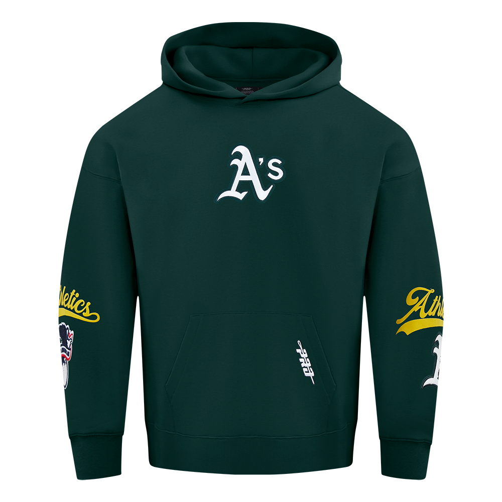 Pro Standard MLB Living Large Drop Shoulder Hood Oakland Athletics Forrest Green