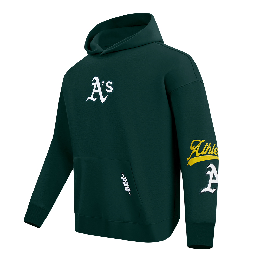 Pro Standard MLB Living Large Drop Shoulder Hood Oakland Athletics Forrest Green