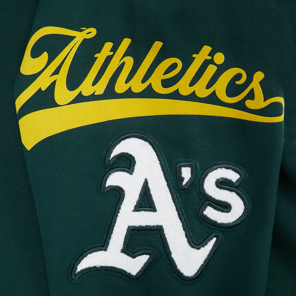 Pro Standard MLB Living Large Drop Shoulder Hood Oakland Athletics Forrest Green