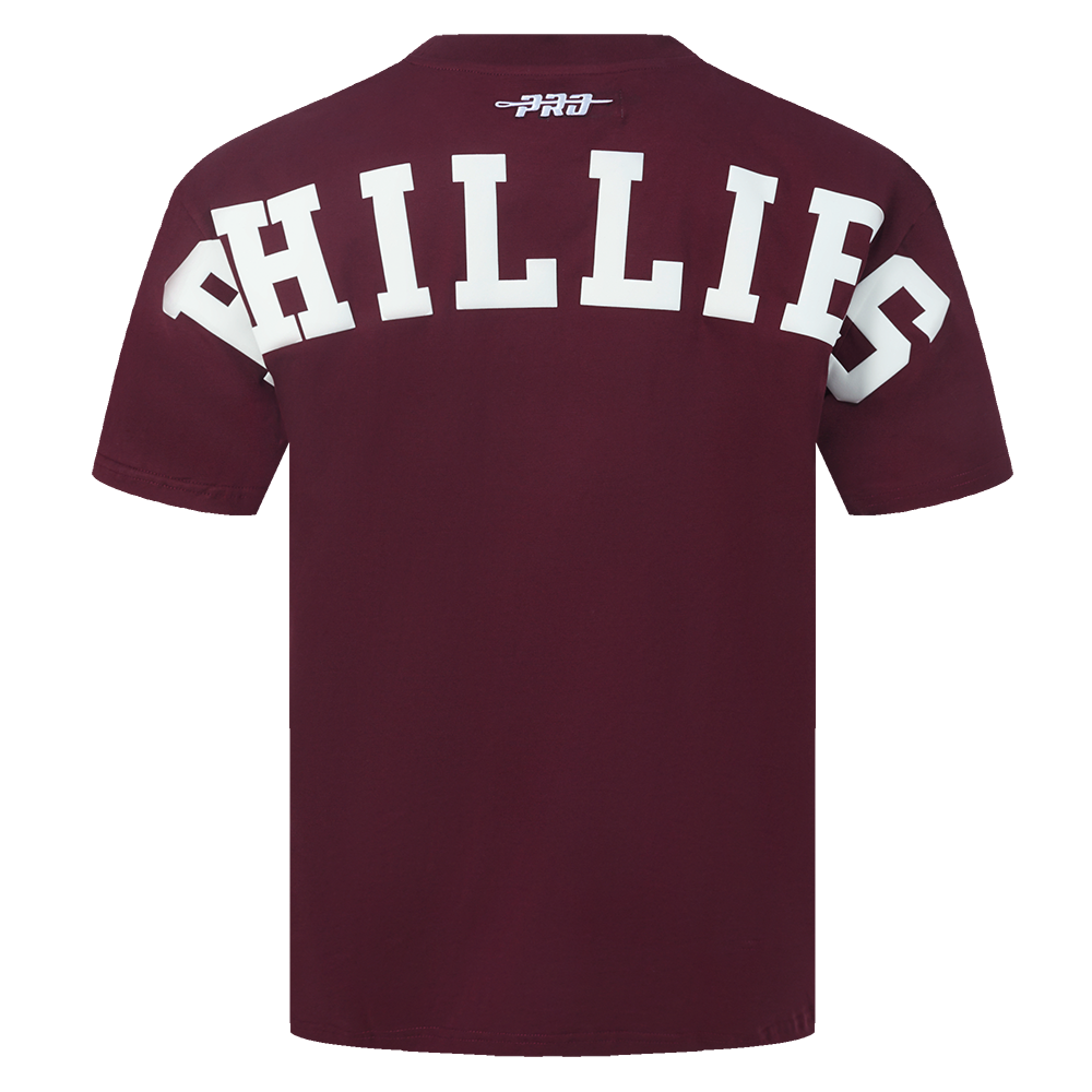 Pro Standard MLB Wingspan Drop Shoulder Tee Philadelphia Phillies Wine
