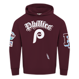 Pro Standard MLB Best Of Drop Shoulder Hoodie Philadelphia Phillies Wine