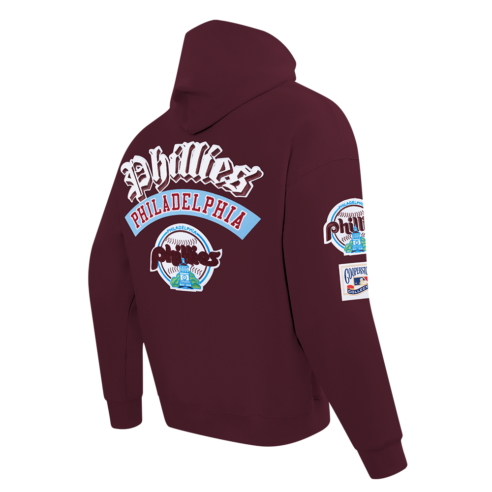 Pro Standard MLB Best Of Drop Shoulder Hoodie Philadelphia Phillies Wine