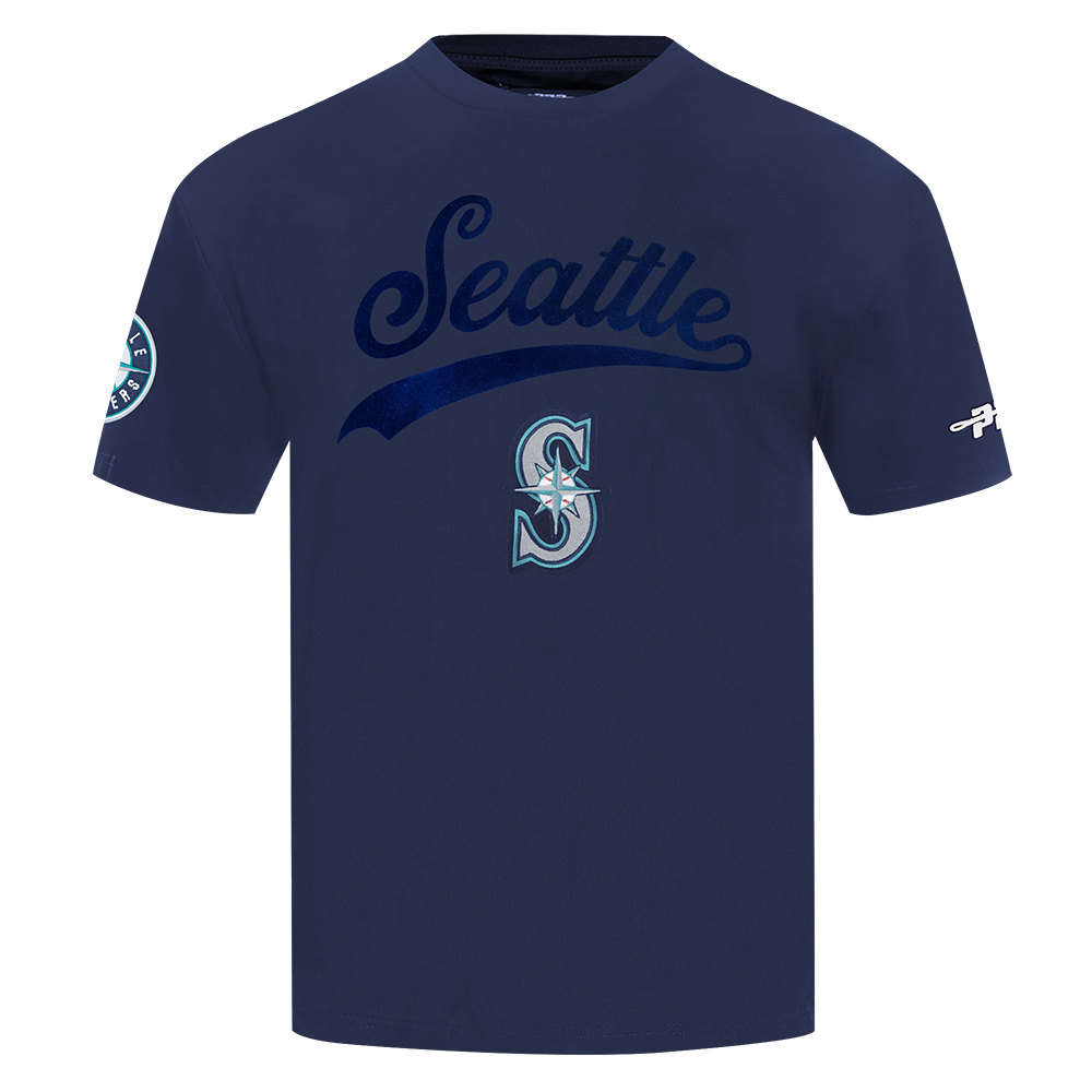 Pro Standard MLB Living Large Drop Shoulder Tee Seattle Mariners Navy