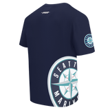 Pro Standard MLB Living Large Drop Shoulder Tee Seattle Mariners Navy