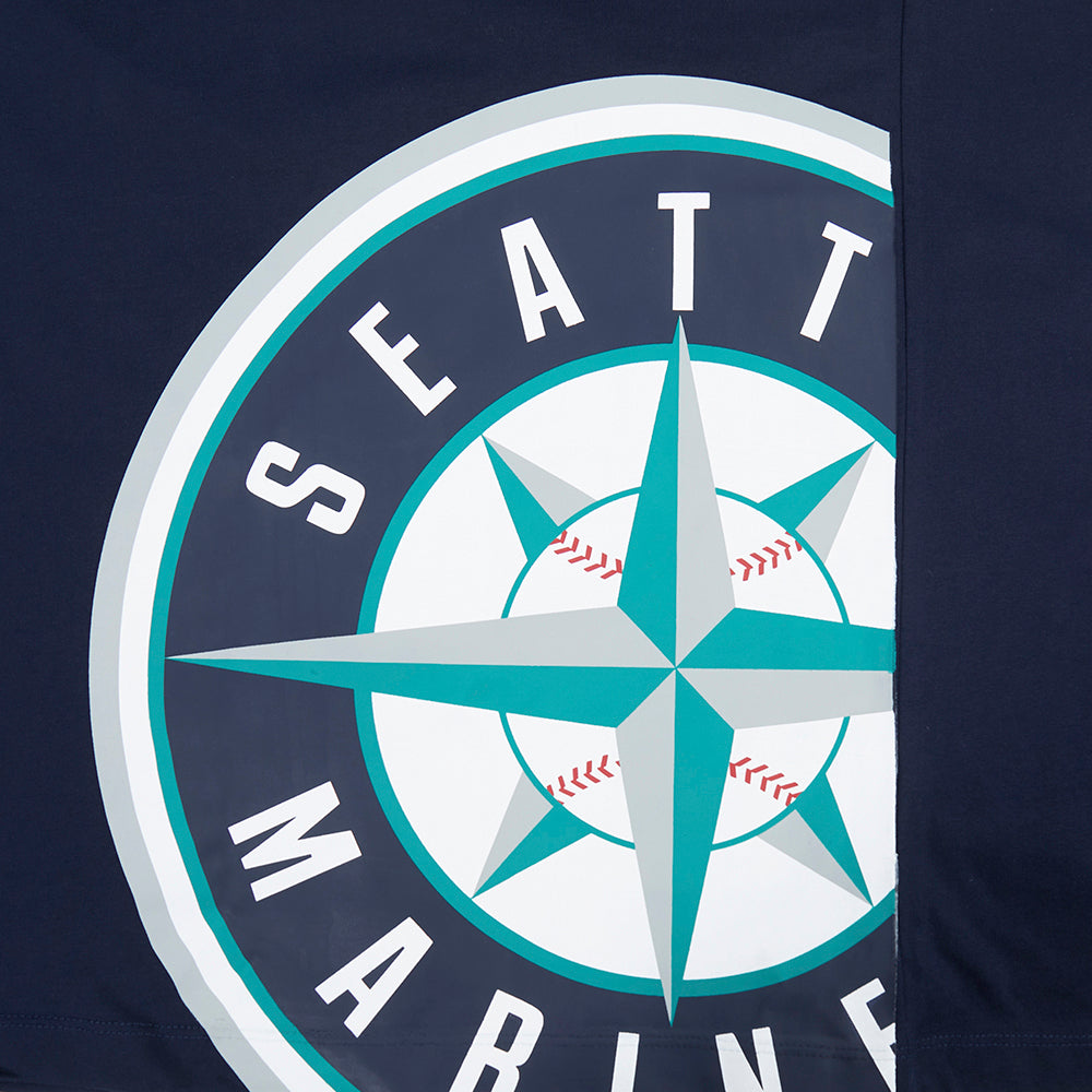 Pro Standard MLB Living Large Drop Shoulder Tee Seattle Mariners Navy