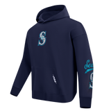 Pro Standard MLB Living Large Drop Shoulder Hood Seattle Mariners Navy
