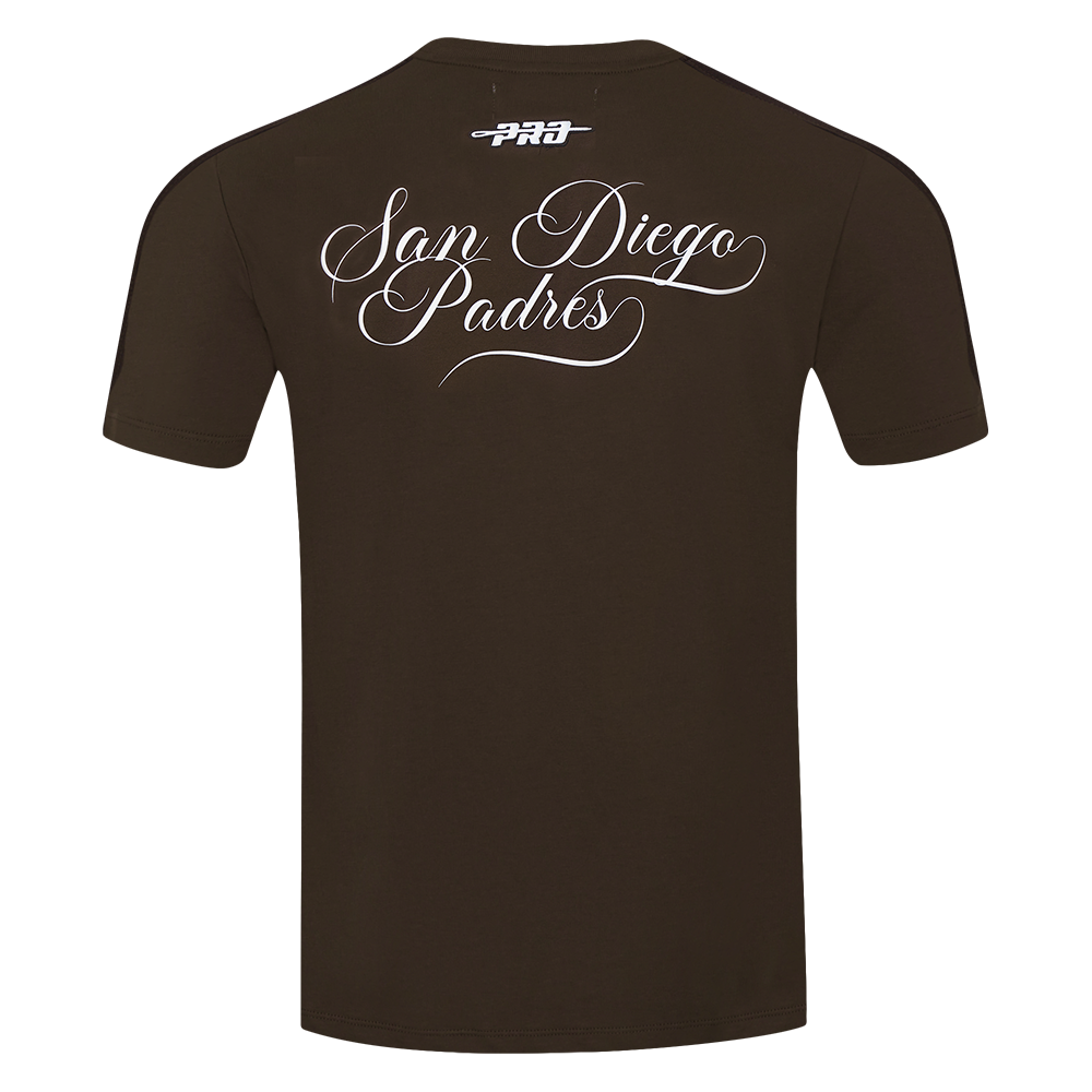 Pro Standard MLB Sugar Skull Stripped Tee San Diego Padres Brown