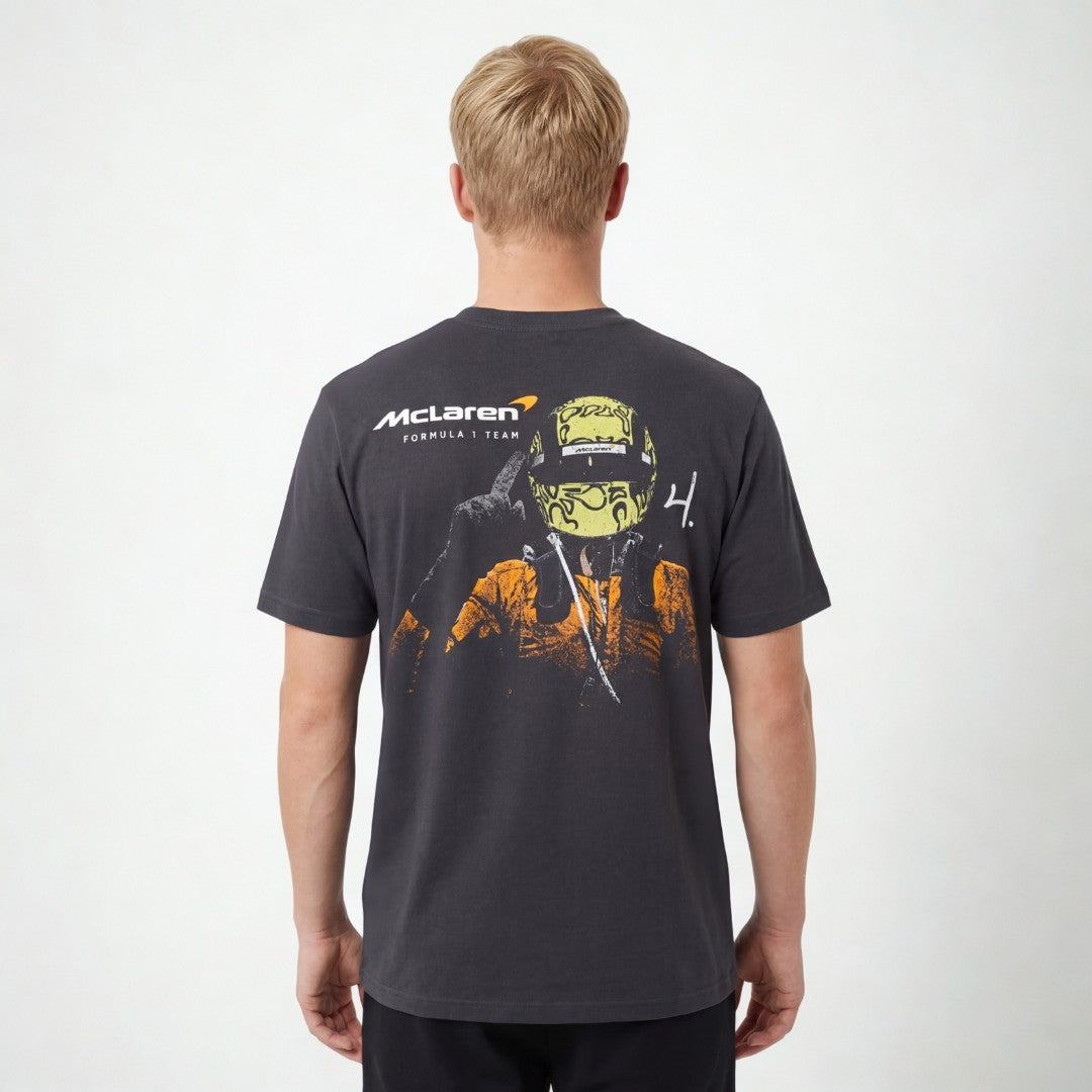 Mitchell & Ness F1 Vintage Tee McLaren Lando Washed Black
