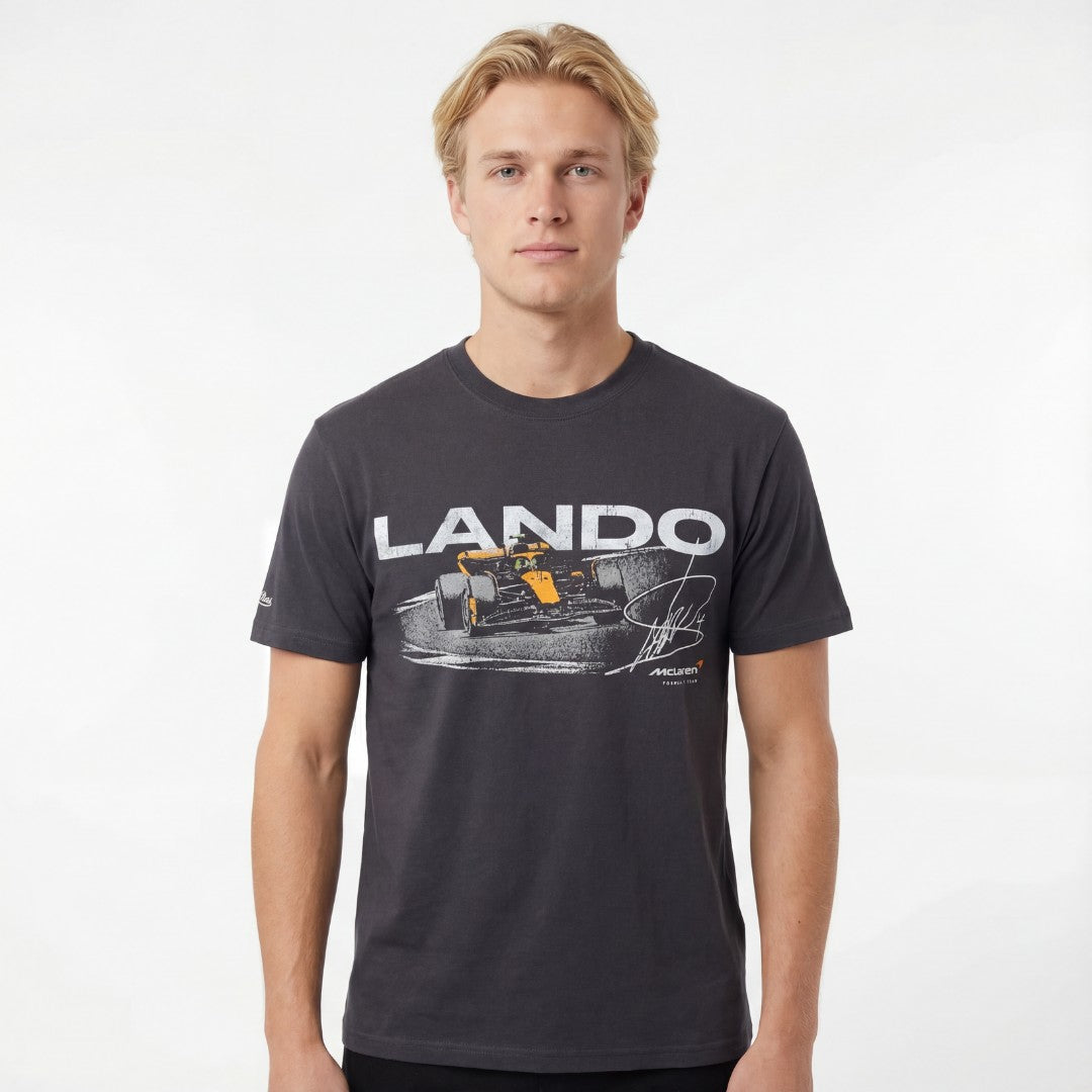 Mitchell & Ness F1 Vintage Tee McLaren Lando Washed Black