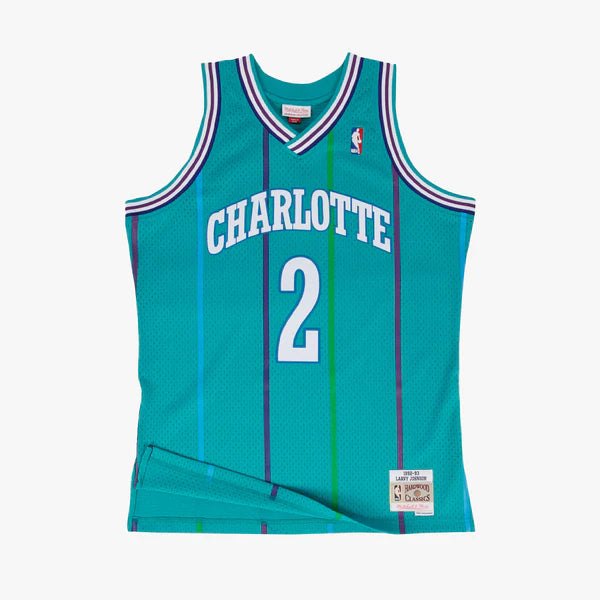 Mitchell & Ness NBA Swingman Jersey Charlotte Hornets Larry Johnson 2 92-93 Teal