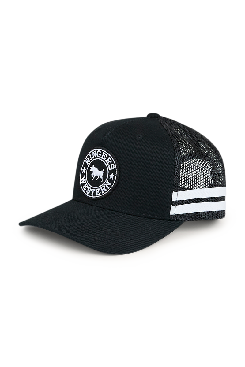 Ringers Western Kids McCoy Trucker Cap Black/White