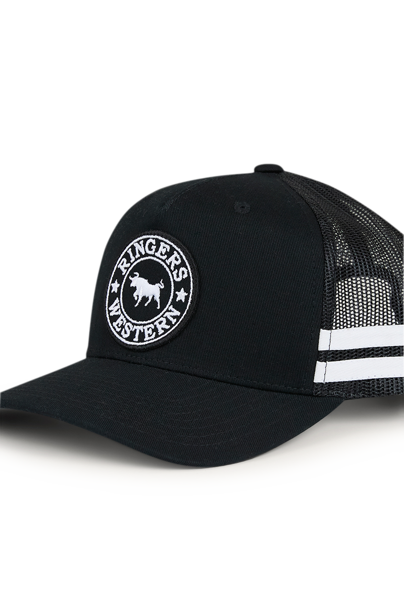 Ringers Western Kids McCoy Trucker Cap Black/White