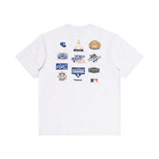 Majestic MLB Patch Champs Tee Los Angeles Dodgers White Marle