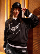 Mitchell & Ness Rugby Union Chrome Mesh Jersey Classic All Blacks