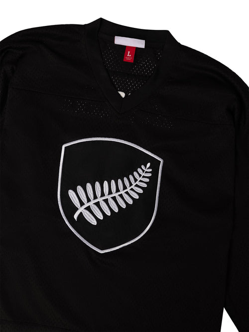 Mitchell & Ness Rugby Union Chrome Mesh Jersey Classic All Blacks