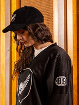 Mitchell & Ness Rugby Union Chrome Mesh Jersey Classic All Blacks