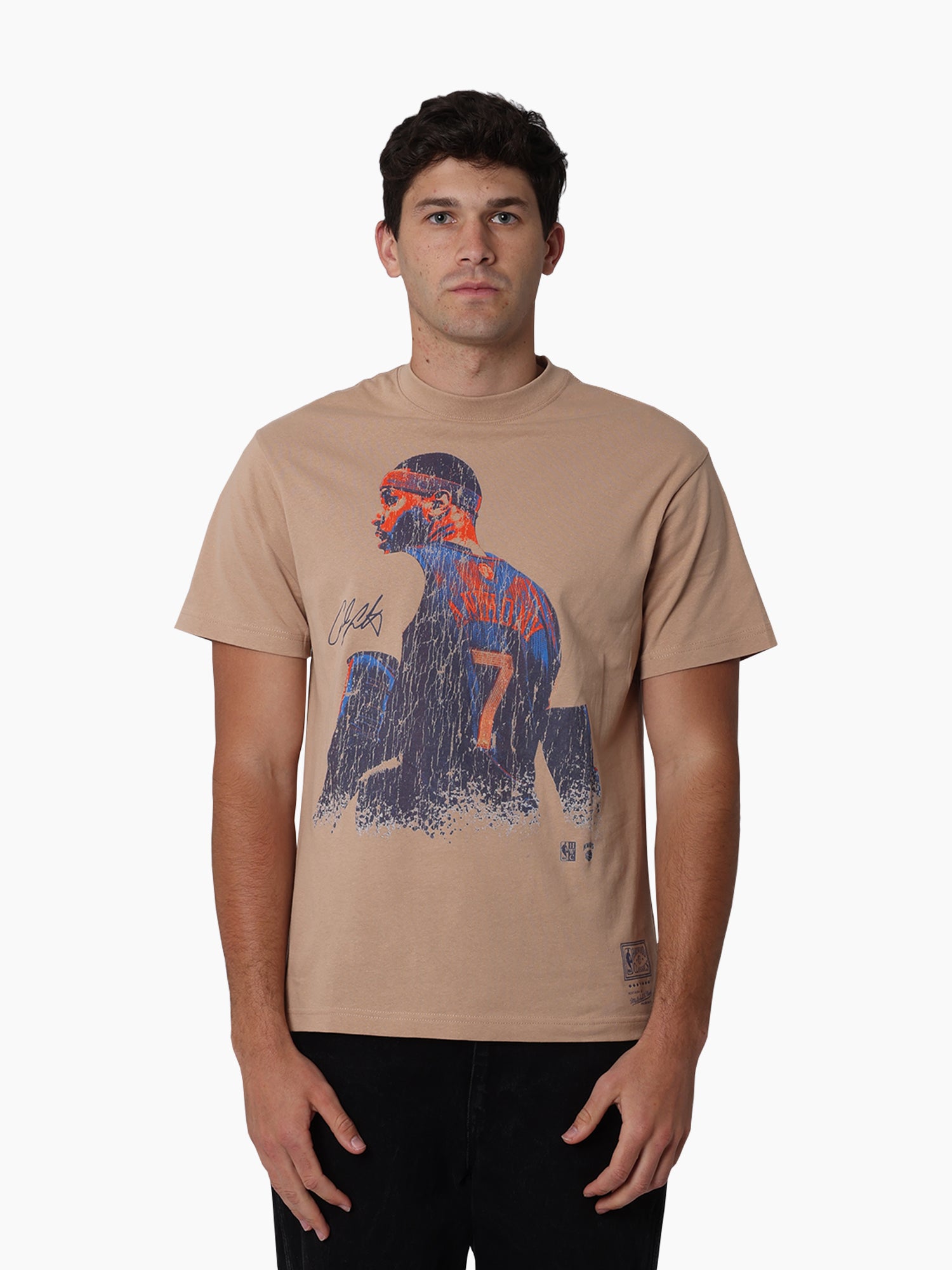 Mitchell & Ness NBA In The Moment Tee New York Knicks Anthony Warm Taupe