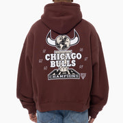 Mitchell & Ness NBA World Champions Hoodie Chicago Bulls Rum Raisin