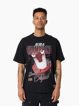 Mitchell & Ness NBA Hardlight Tee Chicago Bulls Faded Black