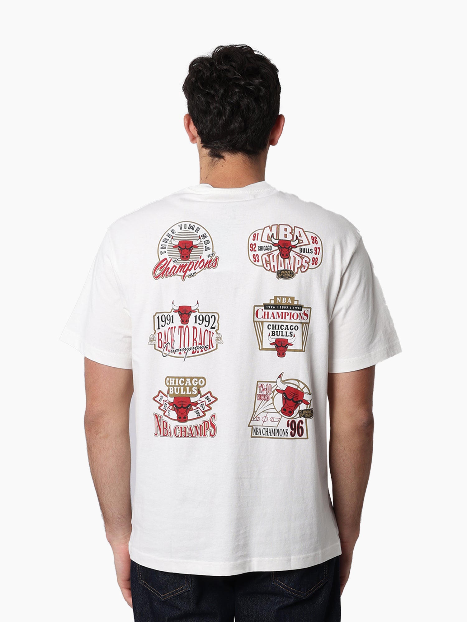 Mitchell & Ness NBA Golden Tee Chicago Bulls Vintage White